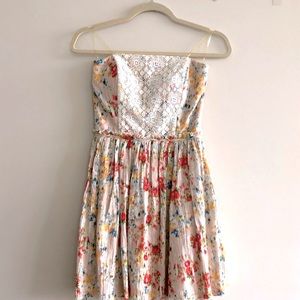 BNWT Teeze Me Strapless Floral Dress
